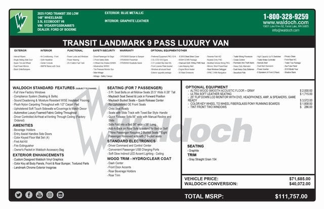 2025 Ford Transit-350 Passenger Van XLT