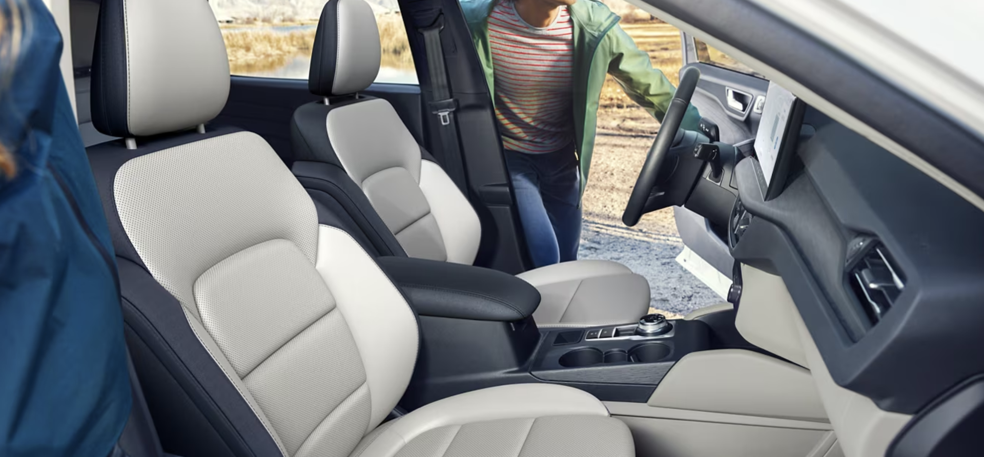 Interior of the 2025 Ford Escape for sale near Beeville, TX