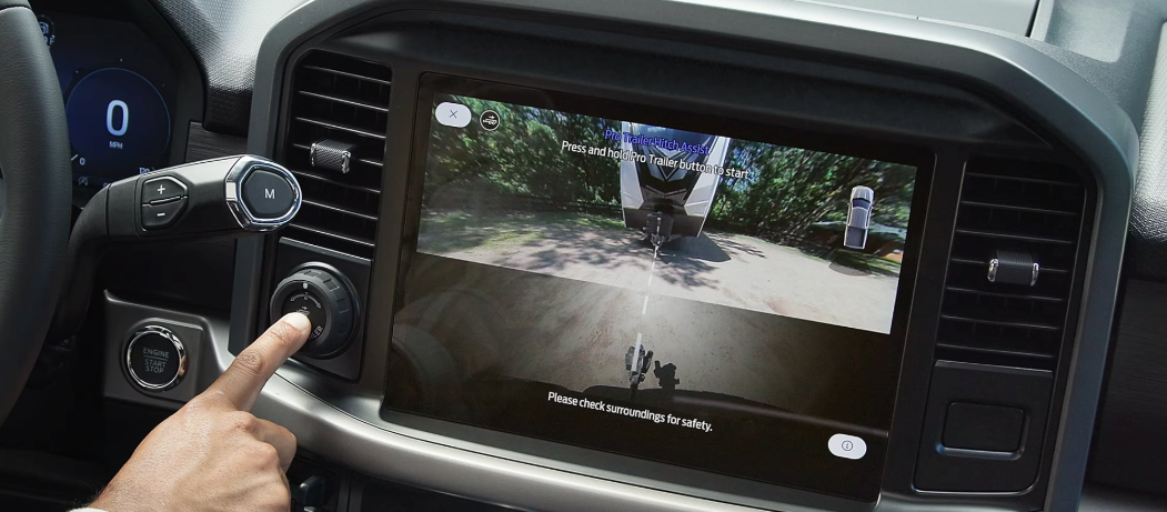 Pro Trailer Hitch Assist feature in the 2025 Ford F-150 for sale near Corpus Christi